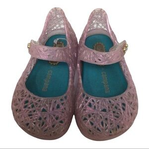 Mini Melissa HTF Clear Pink Campana Shoe